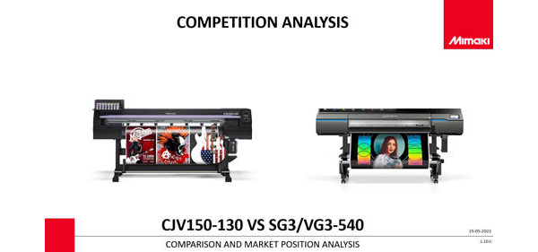 CJV150 vs SG3/VG3-540 Product Comparison Presentation (Powerpoint)